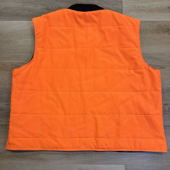 Bob Allen Realtree Hardwoods Camo Orange Reversible Hunting VEST Mens XXL New - Picture 12 of 12